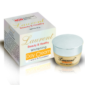 LAURENT Whitening Day Cream + Anti UV & Foundation